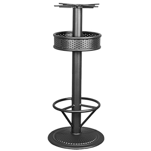 Cast iron bar table base with footstep