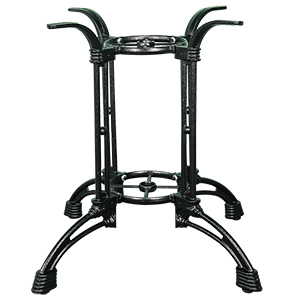 Cast iron table base
