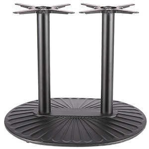 Oval double cast iron table base-HD-J016A