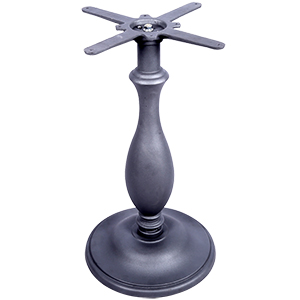 Heavy duty cast iron table base