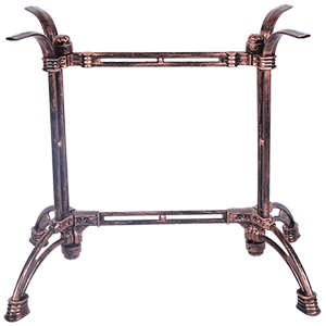 Cast iron long table base