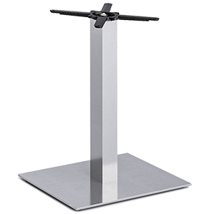 Stainless steel square table base